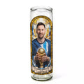 Saint Lionel Ceremonial Candle | For the Devoted Football Faithful
