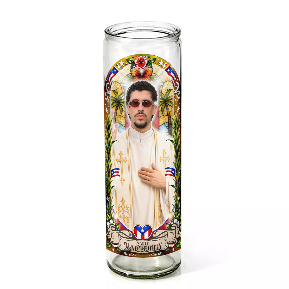 Saint Bad Bunny Ceremonial Candle