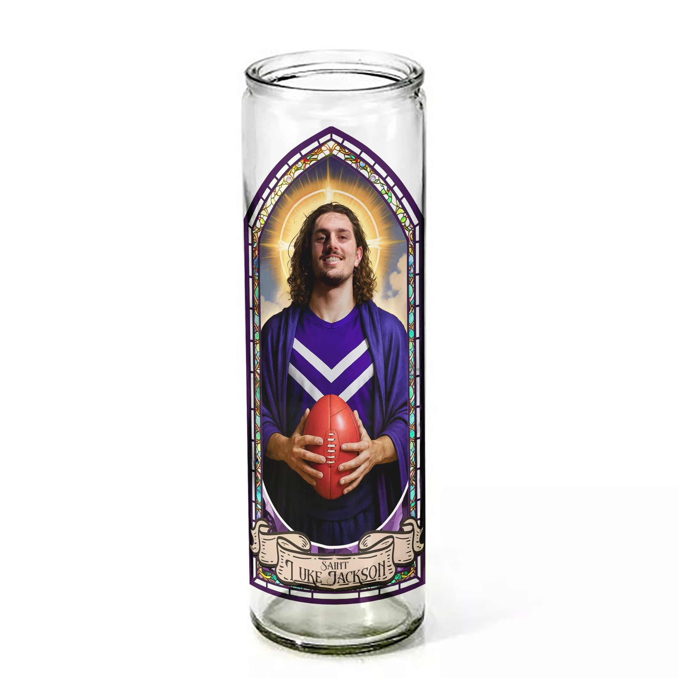 Saint Luke Jackson Ceremonial Candle (Fremantle Football Club)
