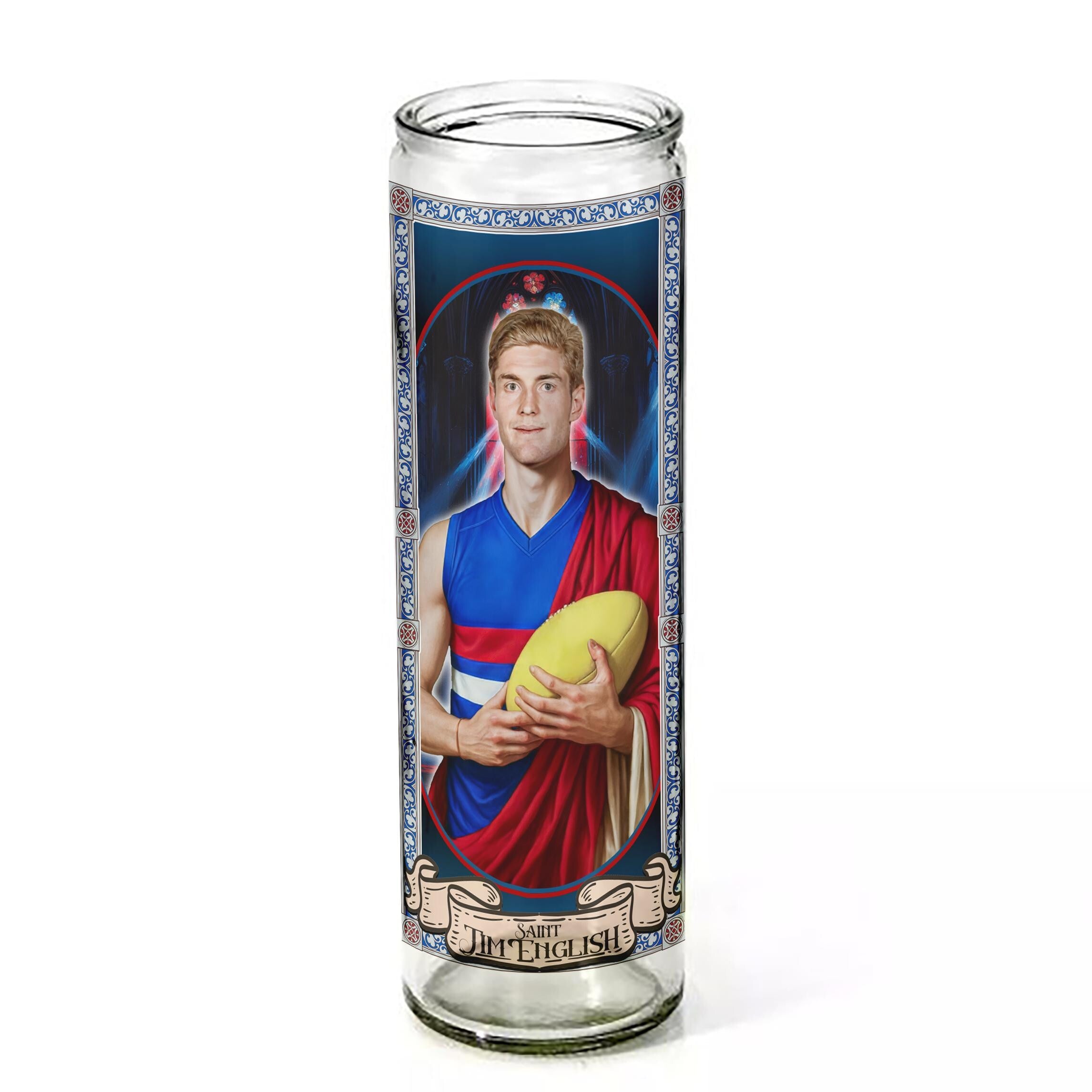 Saint Tim English Ceremonial Candle (Western Bulldogs Football Club)