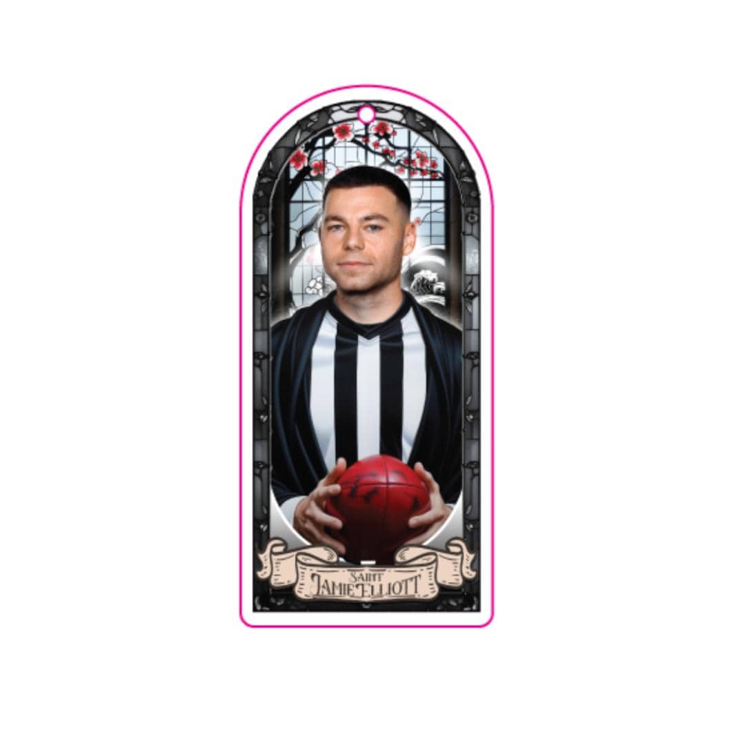 Saint Jamie Elliott Air Freshener | For the True-Believing Magpie Faithful