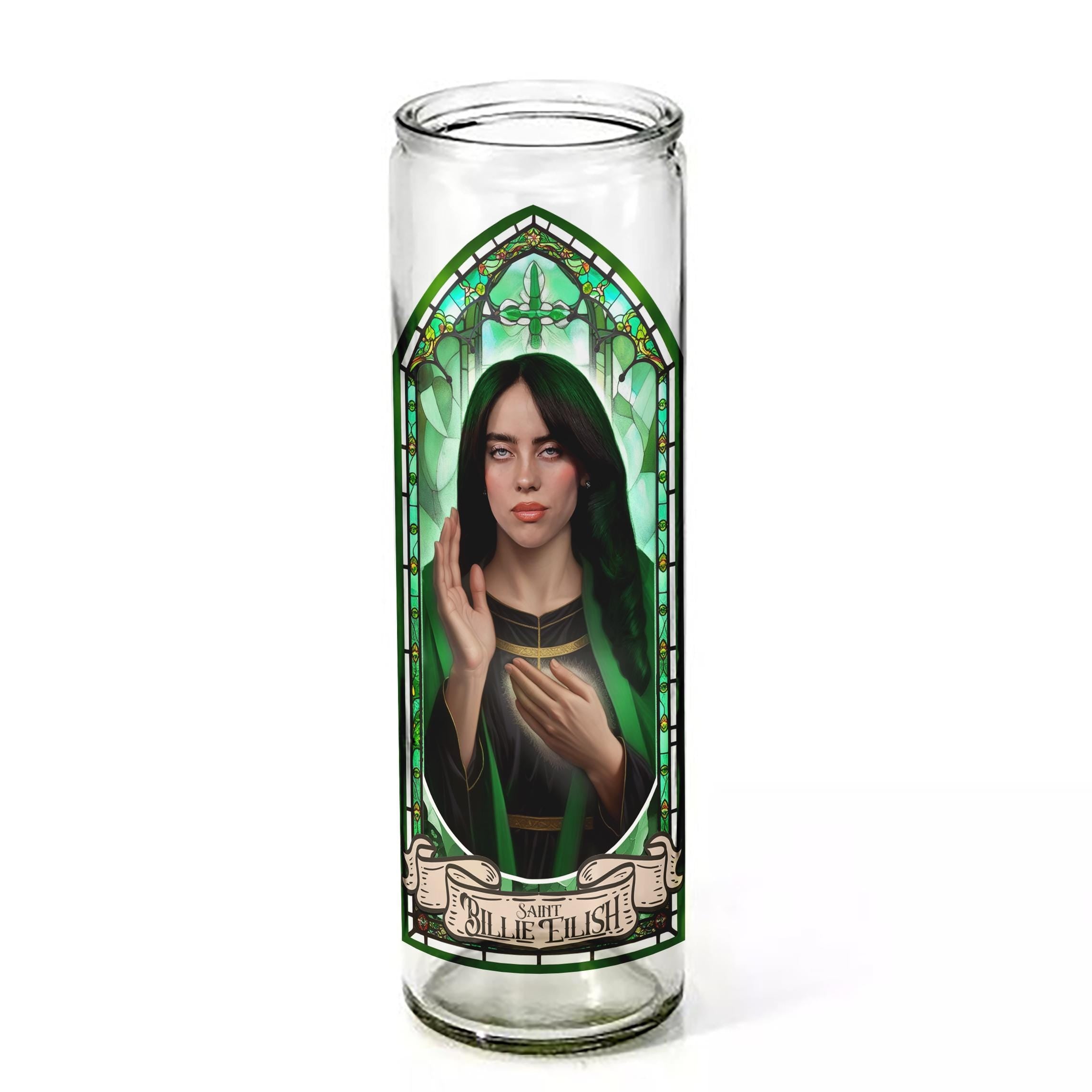 Saint Billie Eilish Ceremonial Candle – Devotion to the Queen of Cool