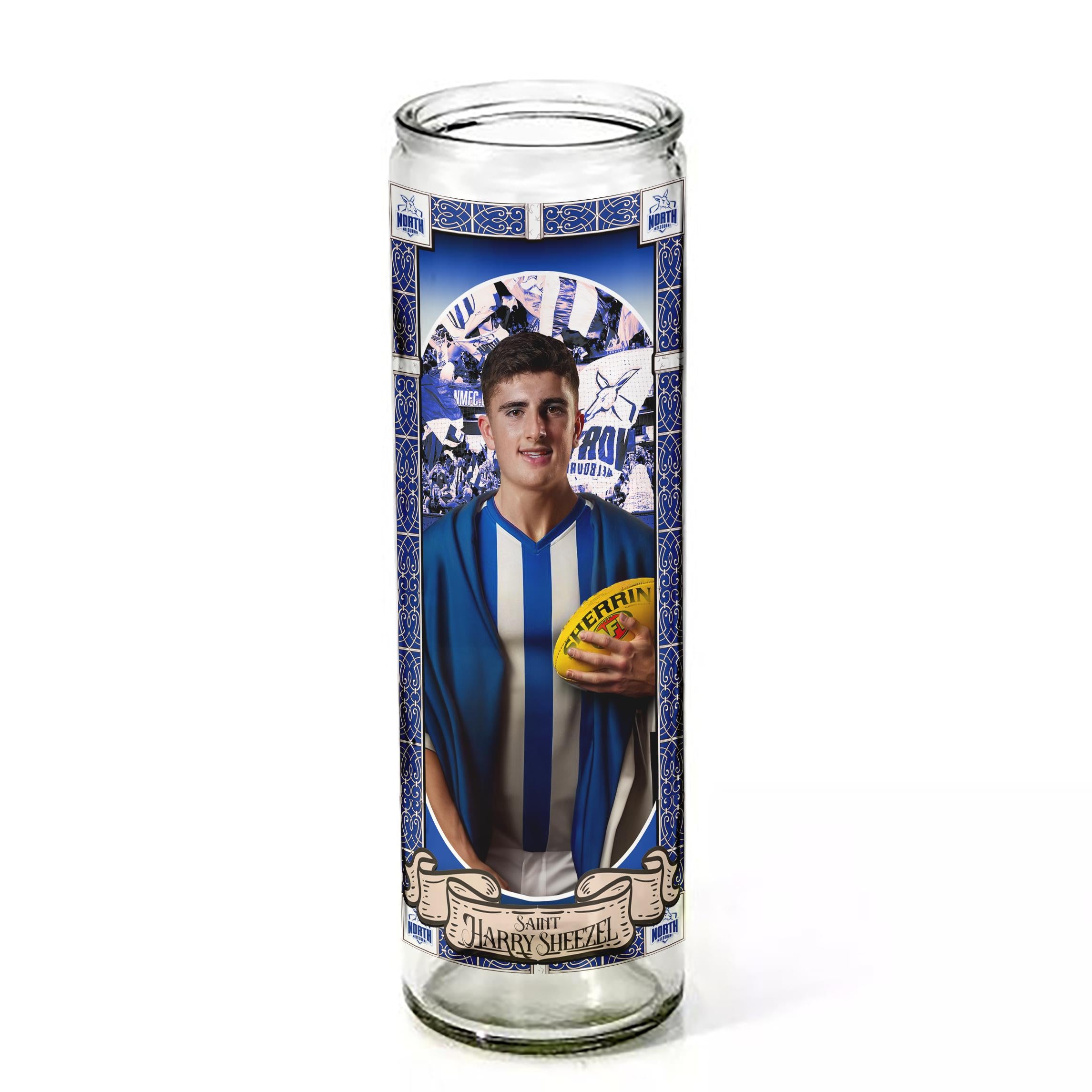 Saint Harry Sheezel Ceremonial Candle (North Melbourne Football Club)